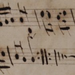 18th c. sheetmusic detail